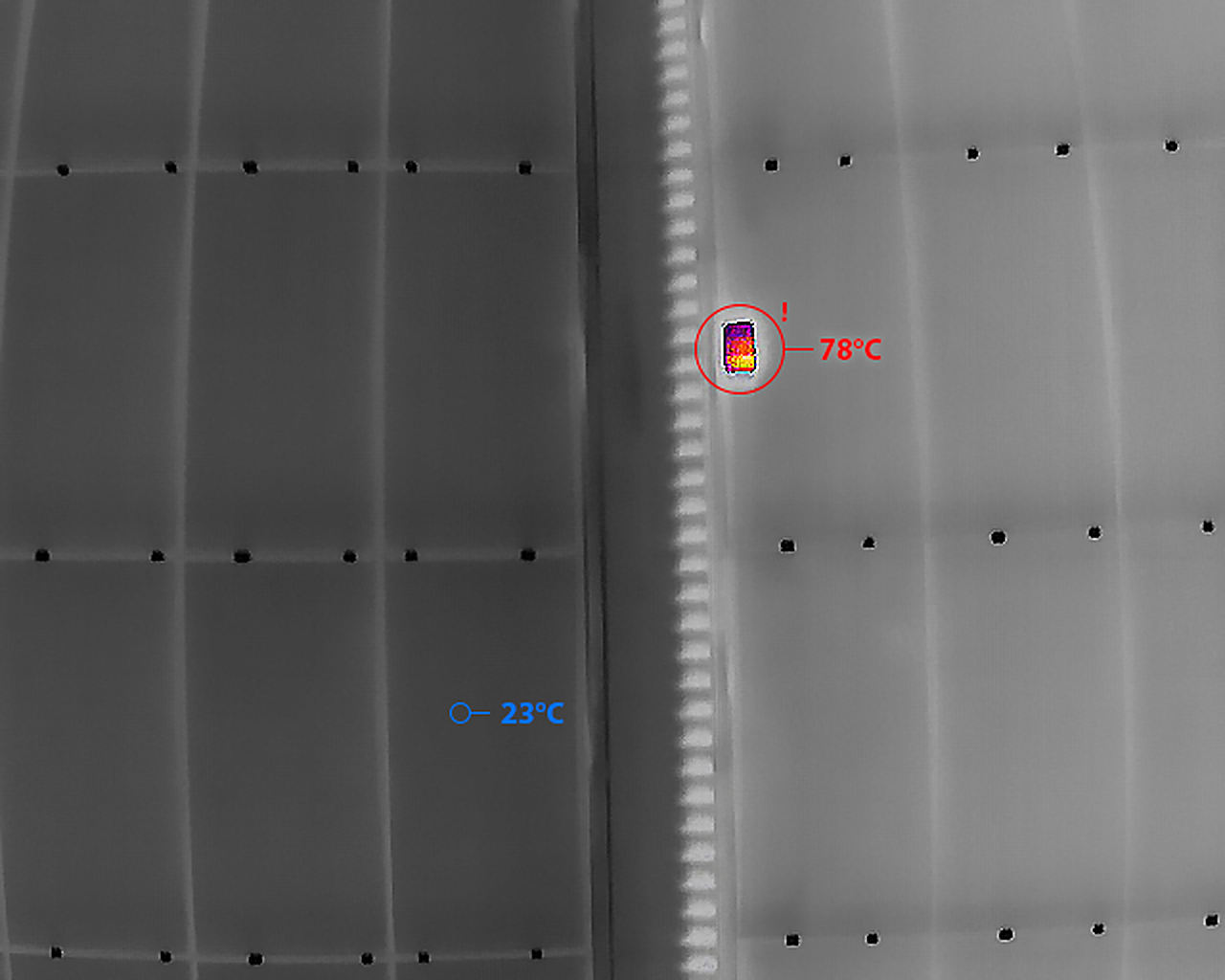 Drone above a solar installation during a survey
