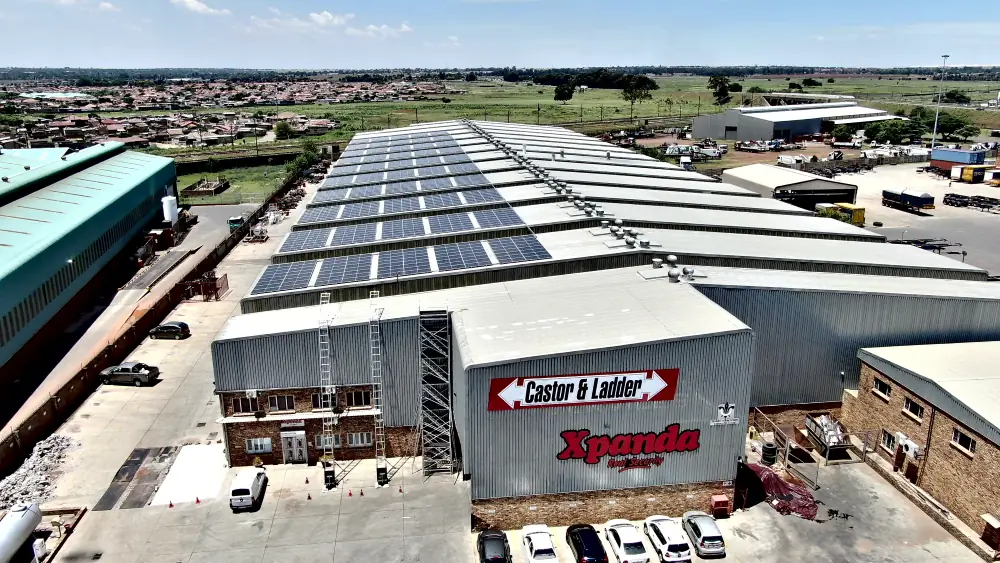 Rooftop solar on a large industrial building